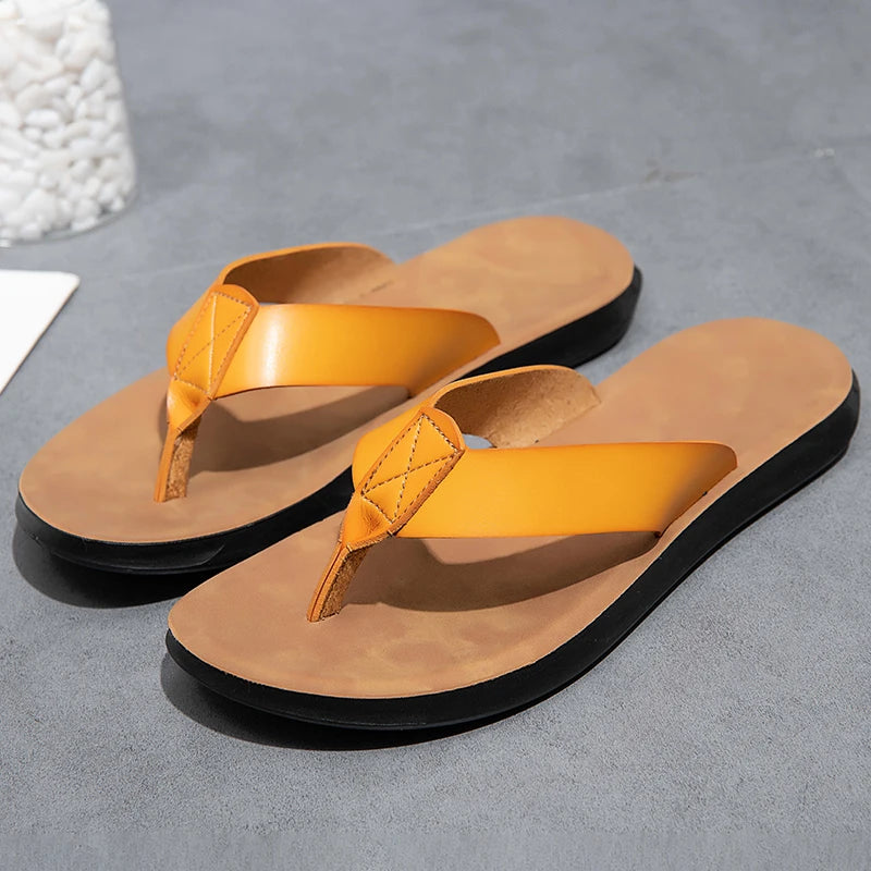 Chinelo Masculino em Couro Bellini