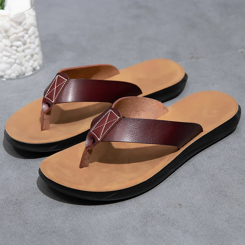 Chinelo Masculino em Couro Bellini