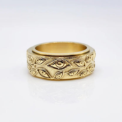 Anel Horus Ouro Inox