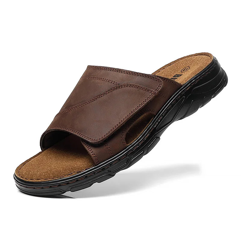 Sandália Masculina em Couro Malibu
