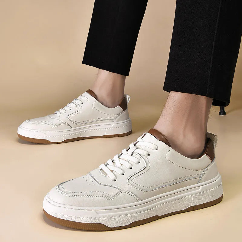 Tênis Casual Masculino em Couro Magnus