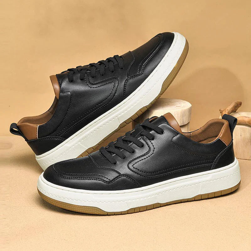 Tênis Casual Masculino em Couro Magnus