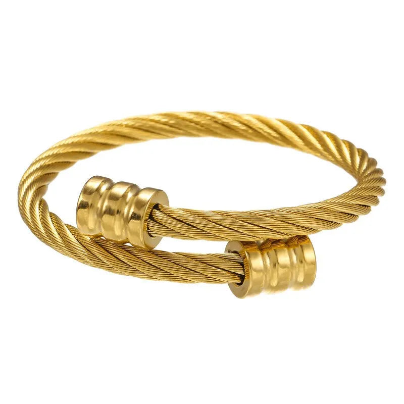 Bracelete Miles Ouro Inox