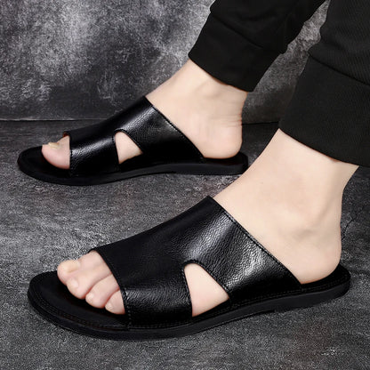 Sandália Masculina em Couro Bourbon