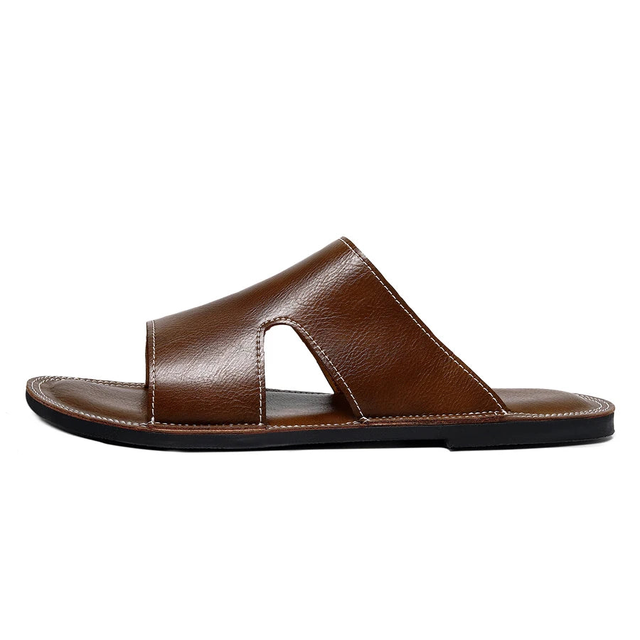 Sandália Masculina em Couro Bourbon