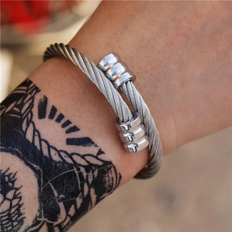 Bracelete Miles Prata Inox