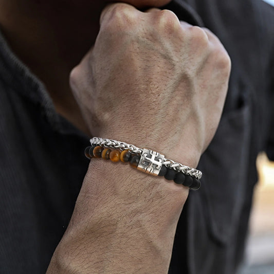 Pulseira Colton Olho de Tigre