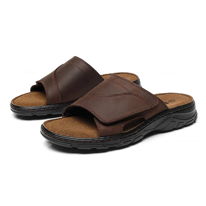 Sandália Masculina em Couro Malibu