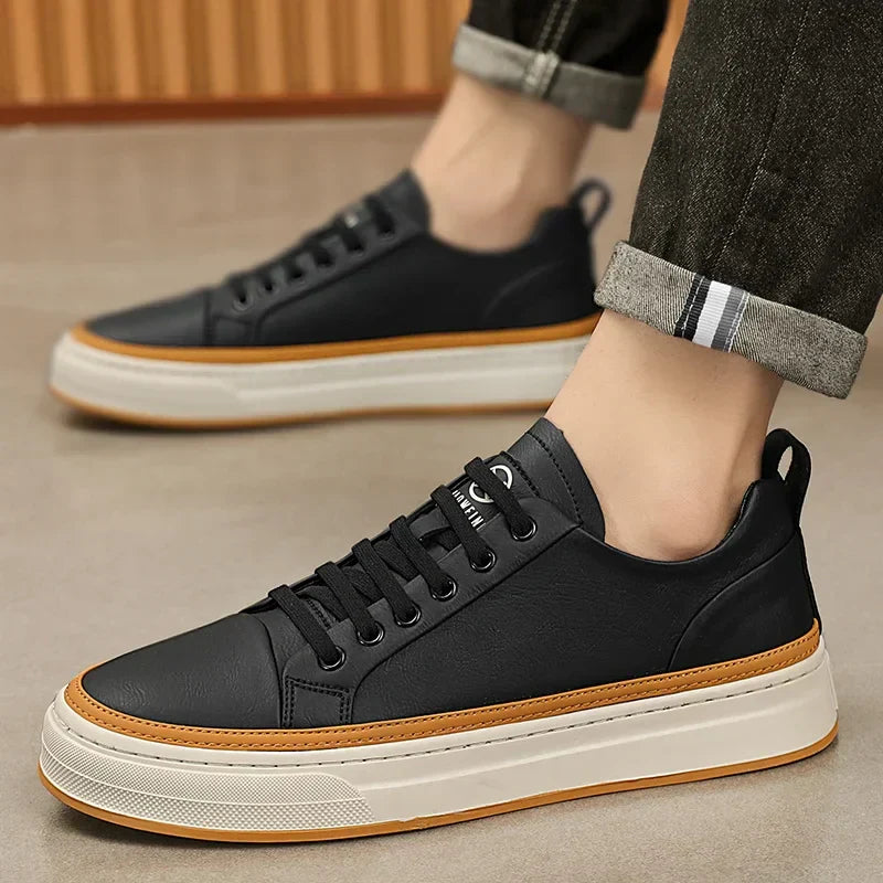 Tênis Casual Masculino em Couro Rafferty