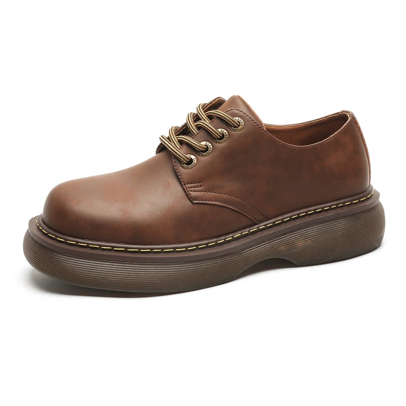 Sapato Derby Masculino Casual em Couro Legítimo Bass – Estilo Vintage