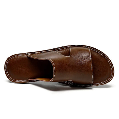 Sandália Masculina em Couro Bourbon