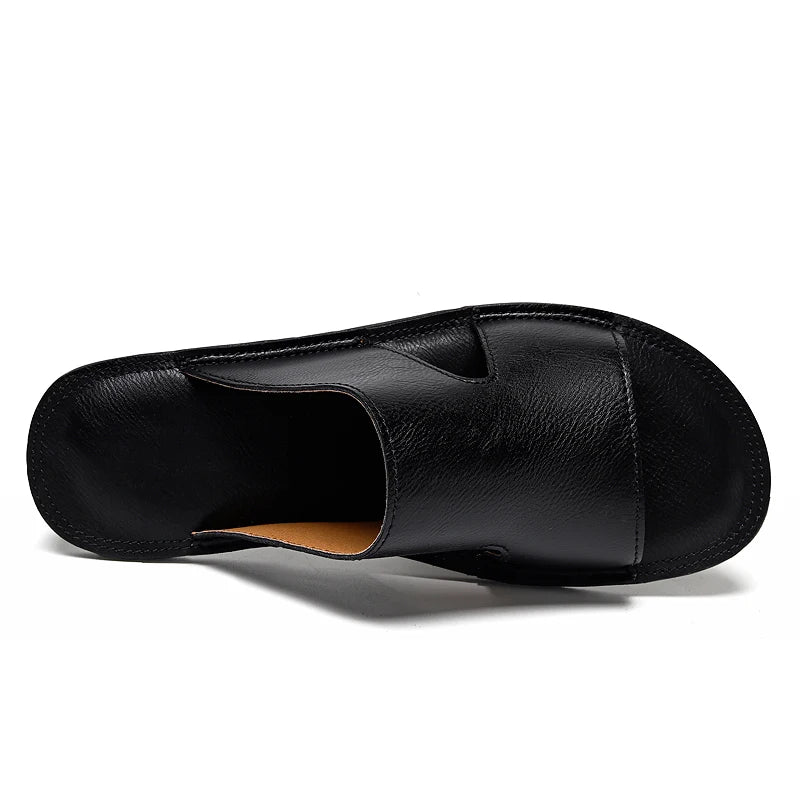 Sandália Masculina em Couro Bourbon