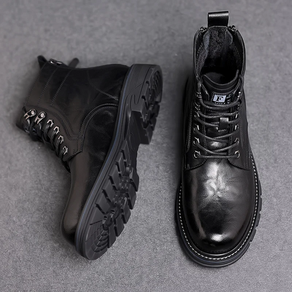 Bota Masculina Premium em Couro Tecnológico Aurelius