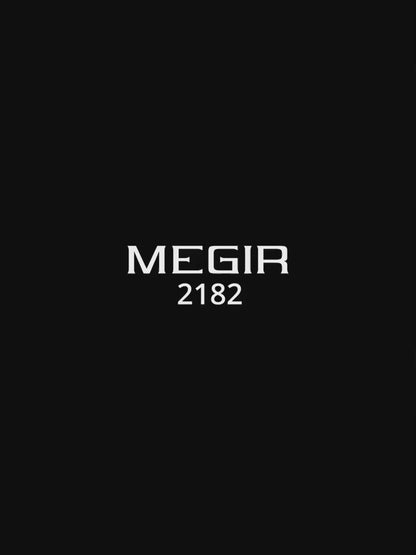 Relógio Megir Squared Black em Couro