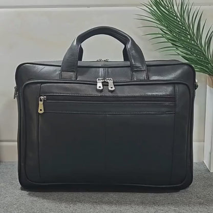 Bolsa Executiva em Couro Legítimo Leeds